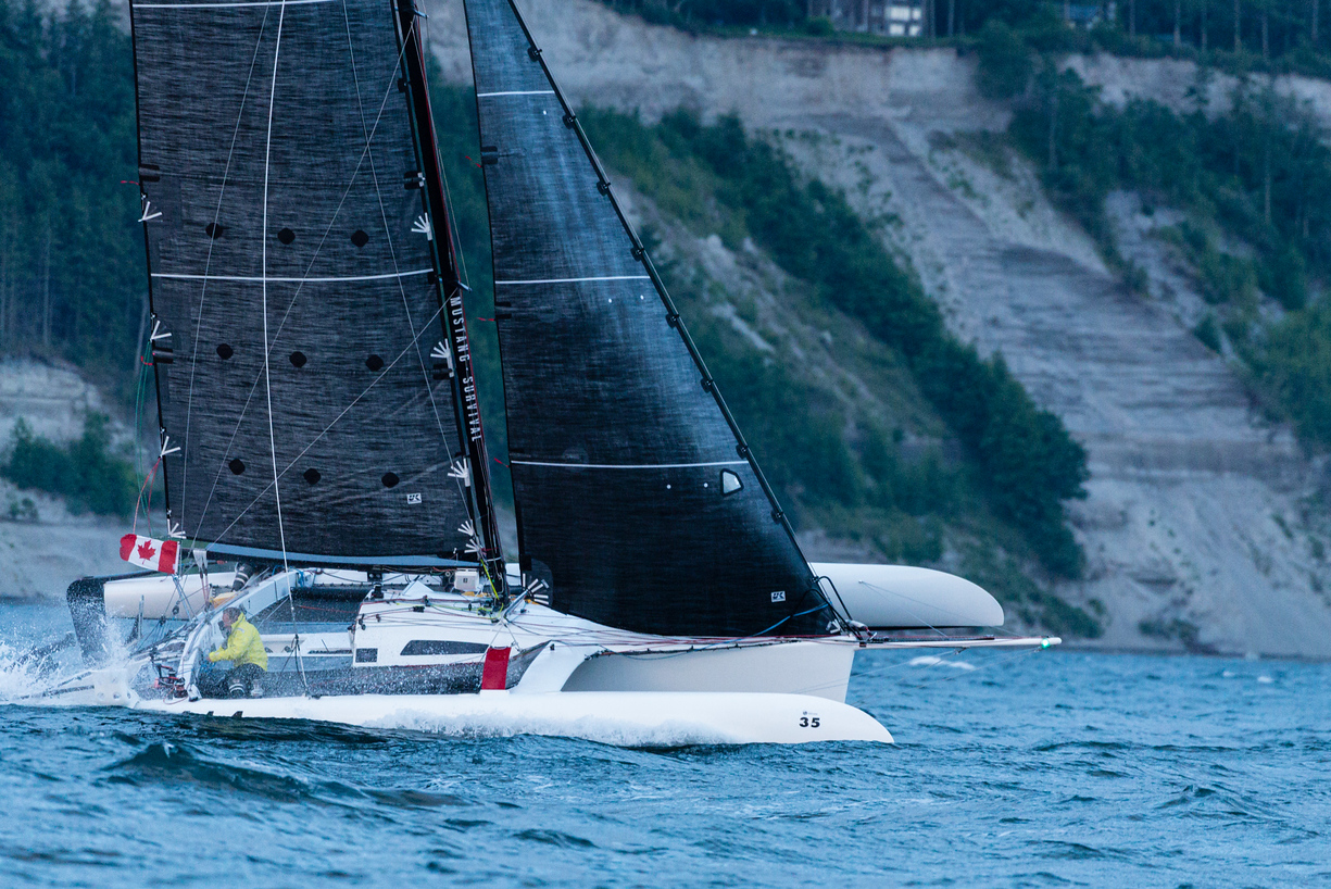 Team Pear Shaped Racing’s trimaran DRAGON.