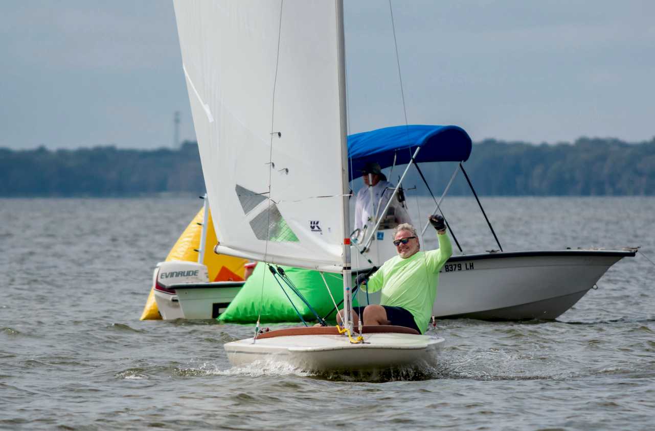 Chris Brooks celebrating after winning race 1 at the 2018 MC SER. Phot by Mari Costea Johnson