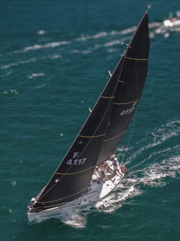 SAGACIOUS IV at the 2023 Cockburn Sound Regatta. Photo Credit: Allan Godley - Prodrone Worx