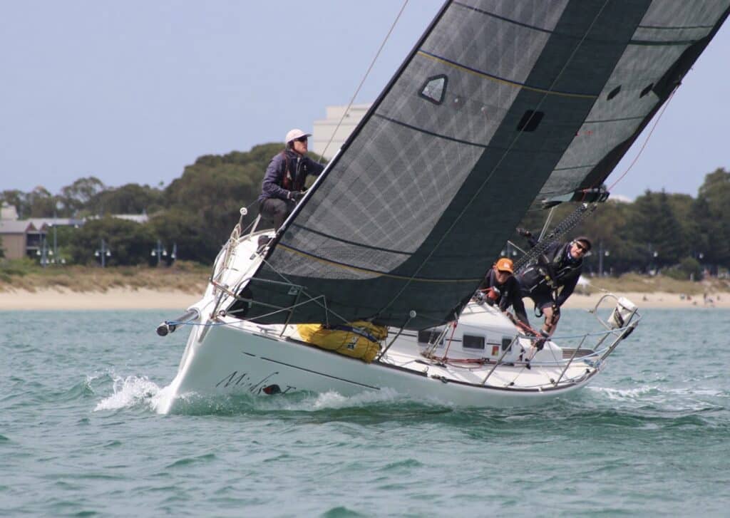 MIND’S EYE at the 2023 Cockburn Sound Regatta. Photo Credit: Shooting the Breeze Photography