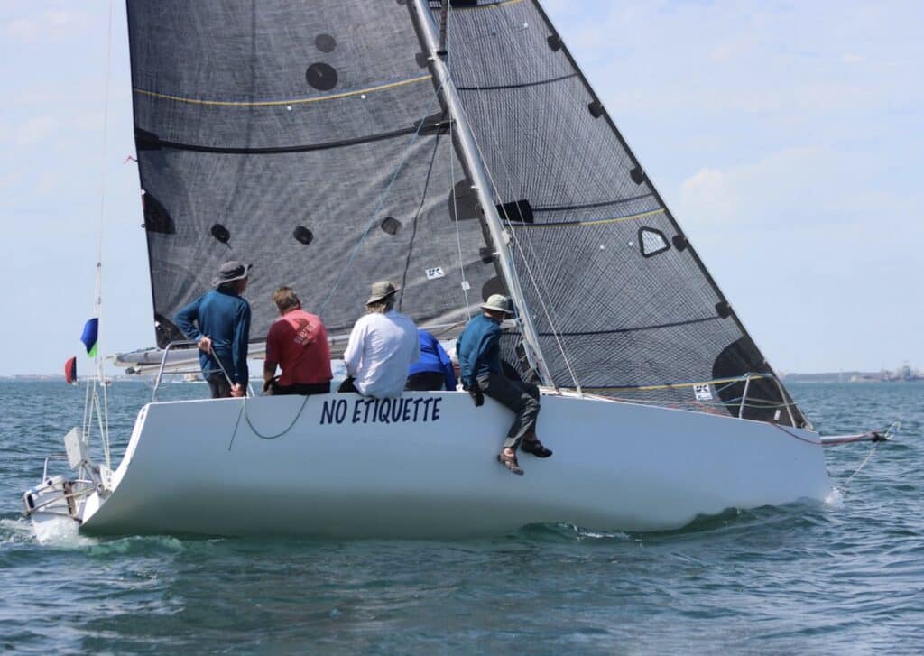 NO ETIQUETTE at the 2023 Cockburn Sound Regatta. Photo Credit: Shooting the Breeze Photography