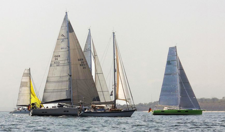 The Hanse 575 SEASIDE (GER 36) made it to the start of the leg from Panama to the Galapagos with her new Code Zero as shown above. “It flies well and brings good speed," said Torsten Jonas.