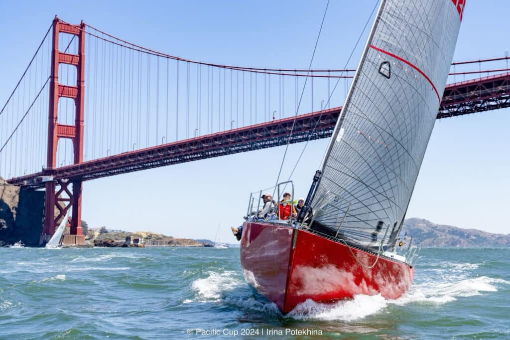 Wyatt Jones' Davidson 44, IMAGINE, at the 2024 Pacific Cup Wednesday start. Photo © Irina Potekhina - White Raven Media.