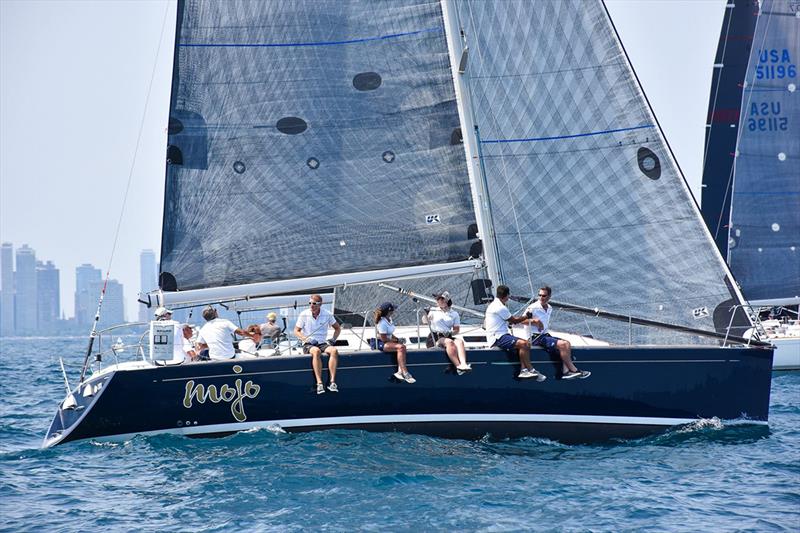 MOJO crushed the competitive Ben. First 40.7 fleet on Lake Michigan this year. Photo by Sara Proctor.