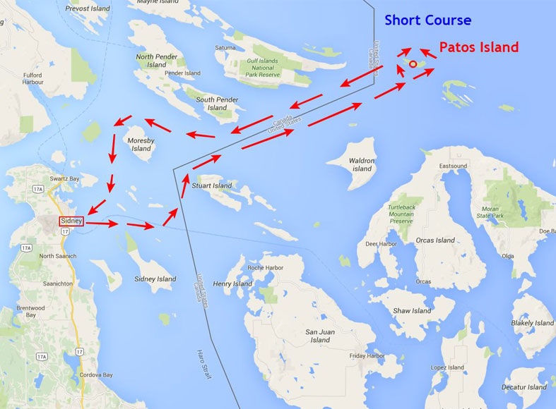 The 67-mile Long Course adds a rounding of Beaumont Shoals.