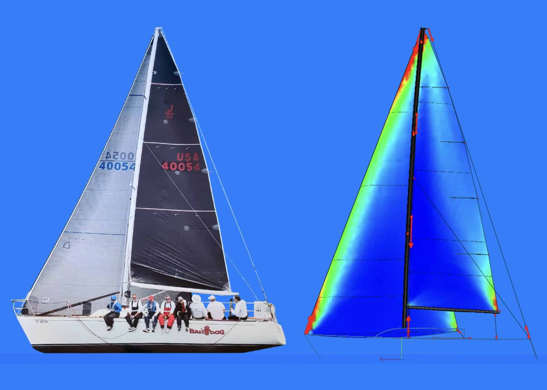 Photograph of J35 BAD DOG racing in the Chicago Yacht Club 2021 Race to Mackinac