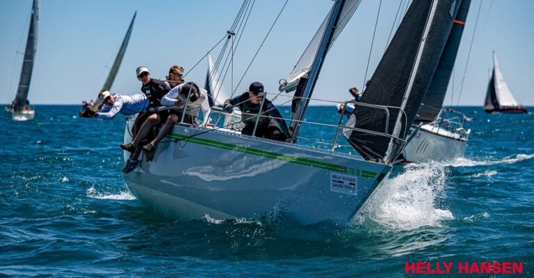 Brian Kaczor’s Tartan 10, ERICA, took home the overall title at the 2024 Helly Hansen Sailing World Regatta Series in Chicago. Photo by Sailing World / Helly Hansen.