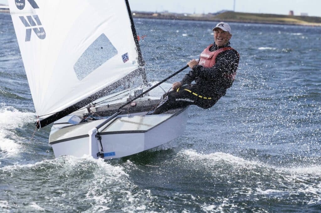 Many sailors were racing with One Design OK Dinghy sails by UK Sailmakers Denmark at the 2024 OK Dinghy DM Open. Photo Ⓒ Køge Sejlklub.