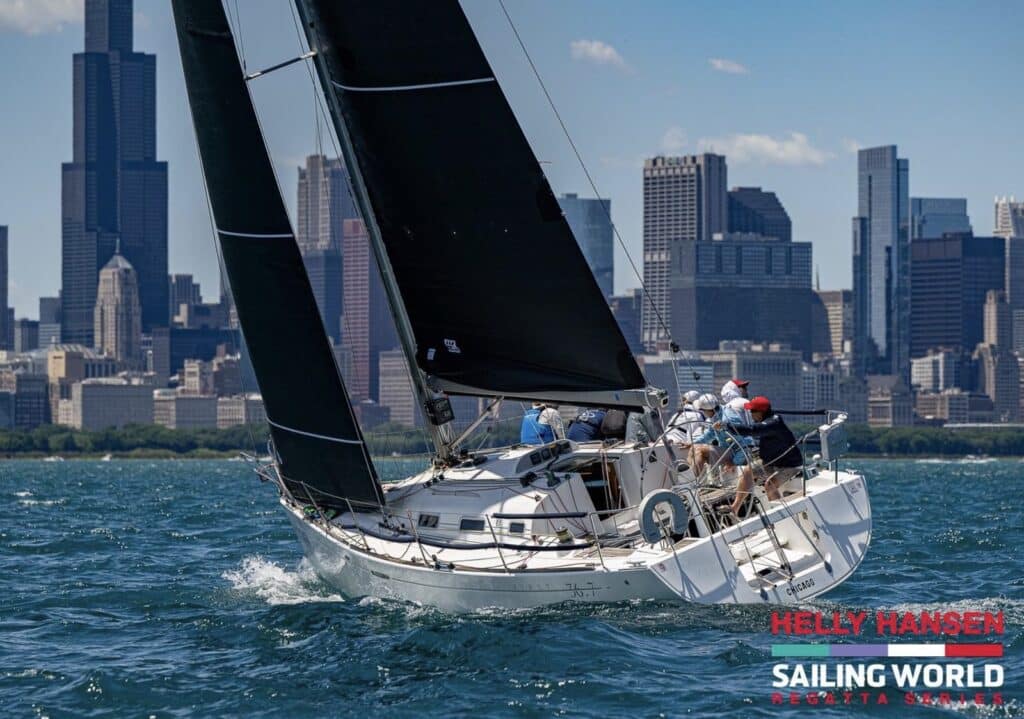 FREE RADICAL at the 2024 Helly Hansen Sailing World Regatta Series, Chicago. Photo by Walter Cooper.