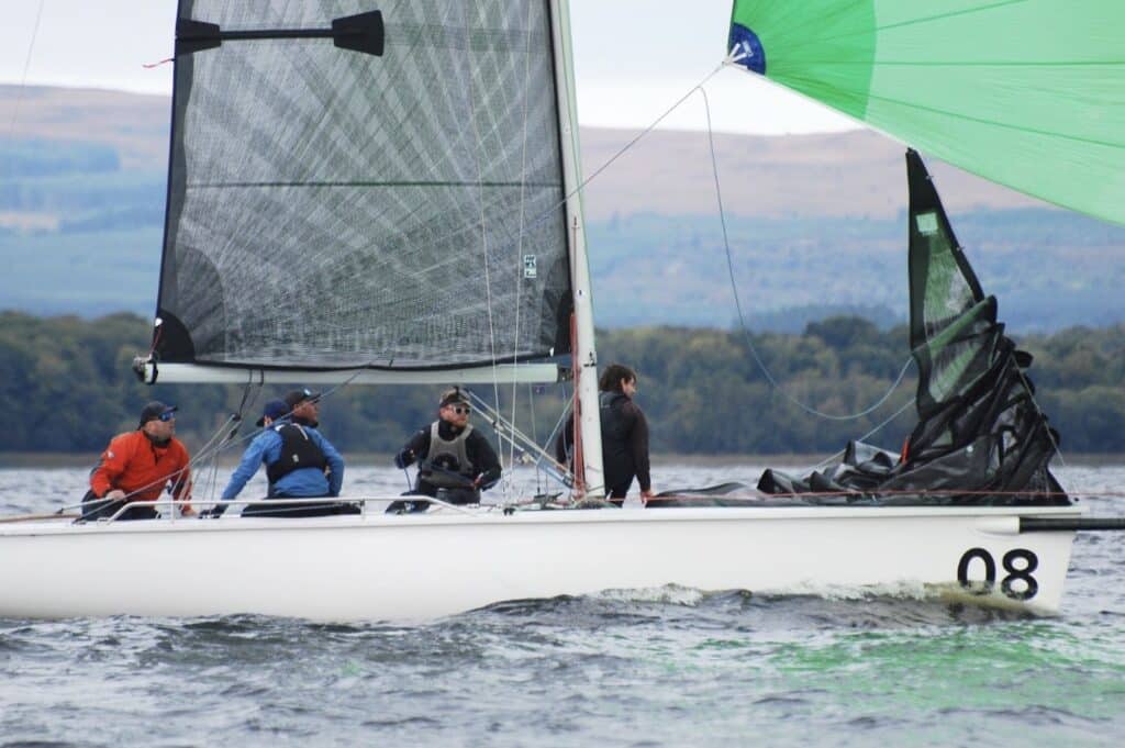 ROPE DOCK ATARA leads the fleet at the 1720 Sportsboat Southern Championships this September. Photo Ⓒ Shona Gibson / sg.media.