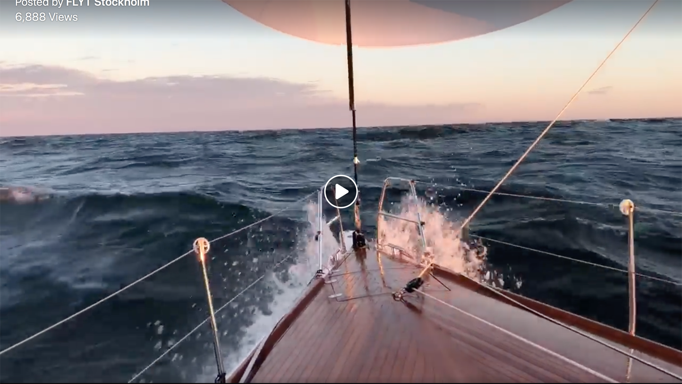 Video shot on FLYT speeding down the Baltic Sea to Gotland Island.